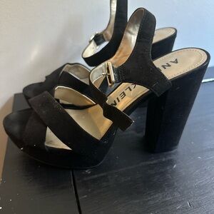 Anne Klein Black Platform Heels